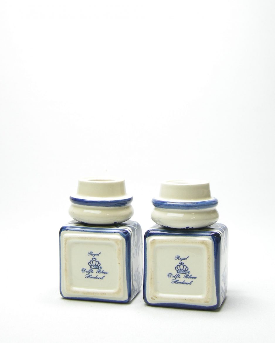 14 - kruidenpotje Royal Delfs blauw handwerk jaren 60