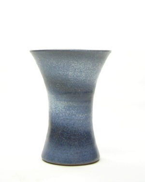 281 - vintage vaas met strepen blauw