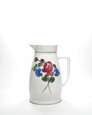 352-pitcher Lilien porzellan Austria handgemalt 100 wit met bloemen