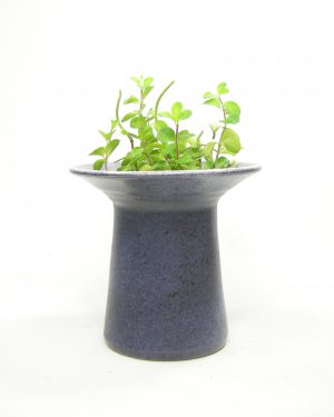 1168 - bloempot met brede rand blauw