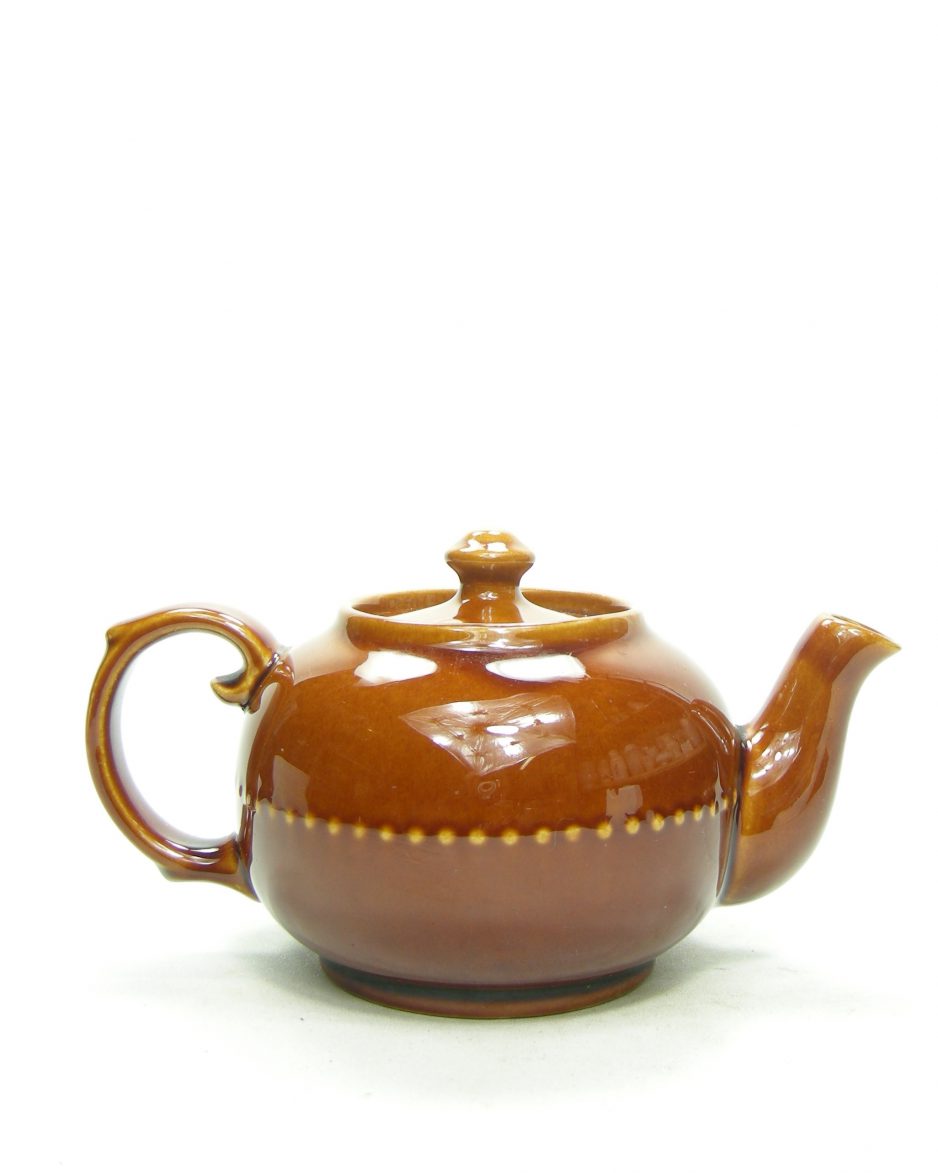 1194 - theepot Heisterholz keramik 0,5L bruin