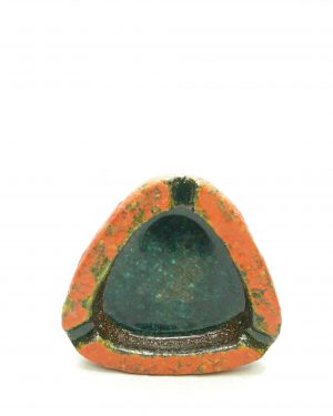 1204 – asbak driehoek oranje – groen – bruin