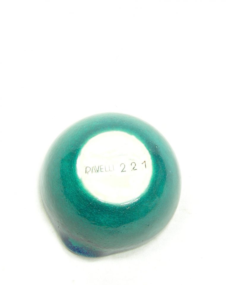 1219 – asbak Ravelli 221  groen – blauw