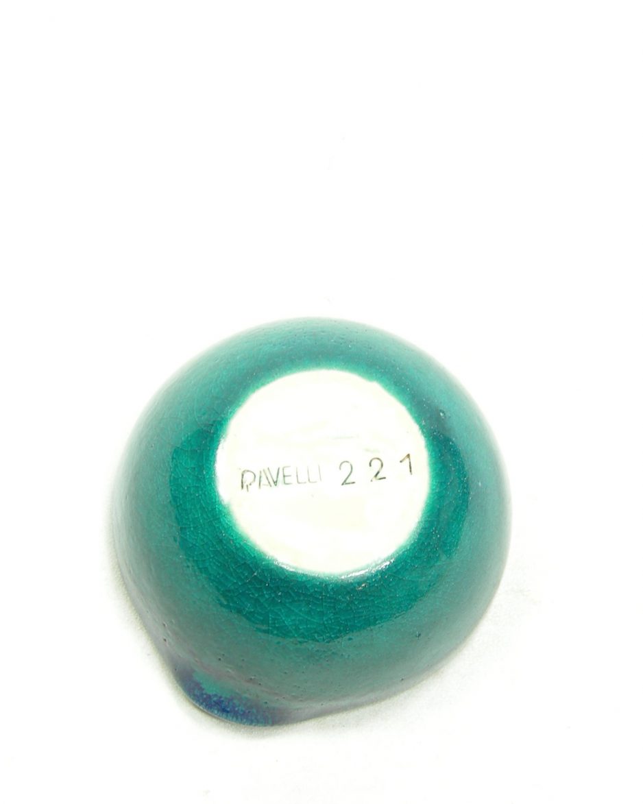 1219 - asbak Ravelli 221 groen - blauw