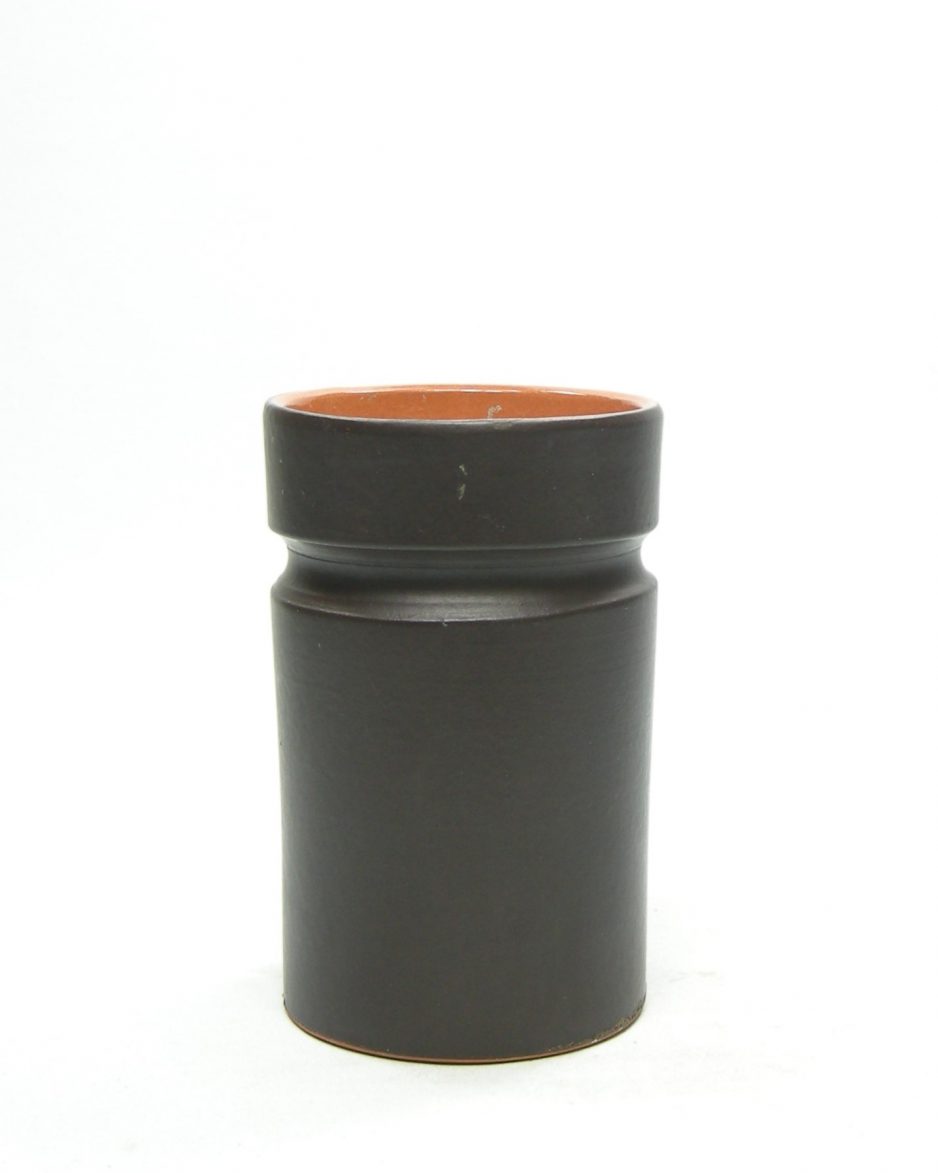 1273 - bloempot cilinder model bruin
