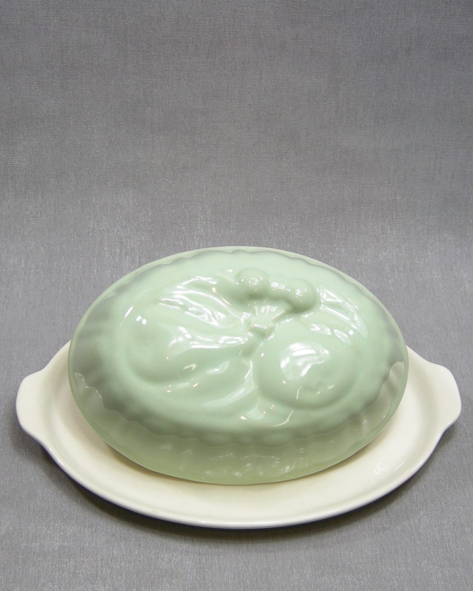 1325 - Pudding vorm Villeroy en Boch fruit groen - wit