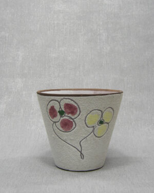 1355 - bloempotje met bloemen wit