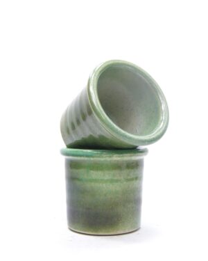 1427 - bloempot groen tinten