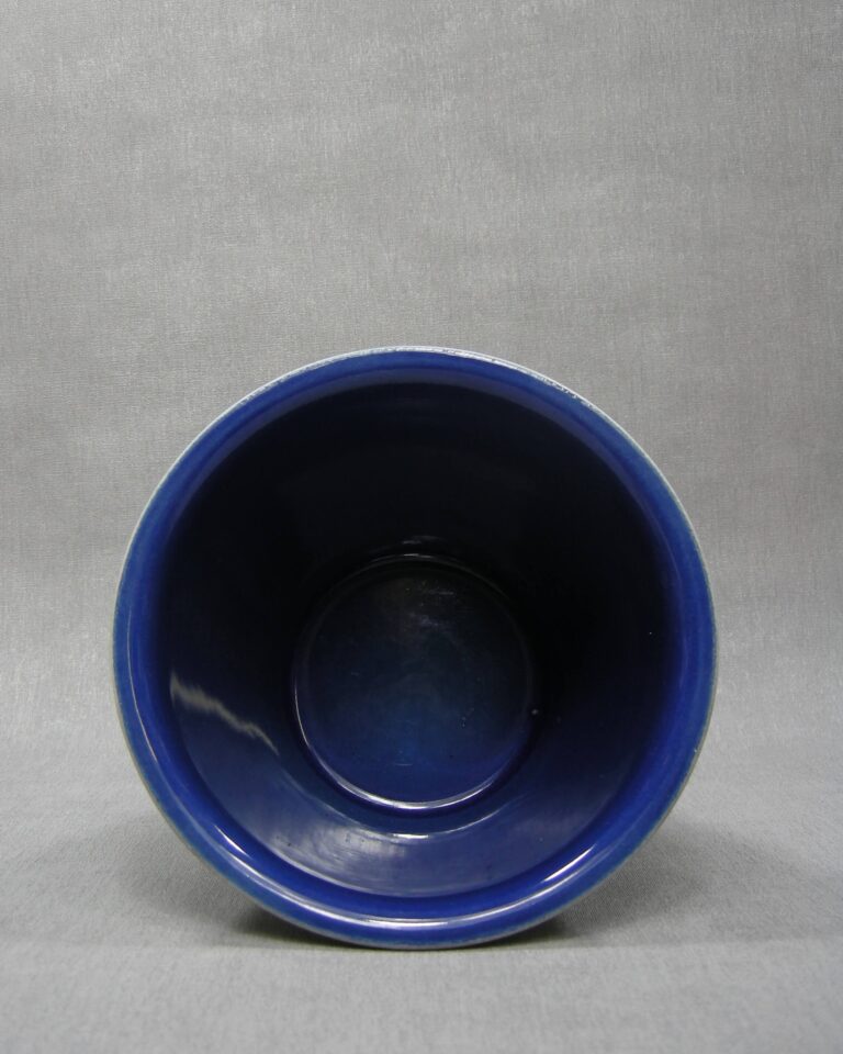 1501 – bloempot kikker Glasur Keramik Germany 2292-17 blauw – groen