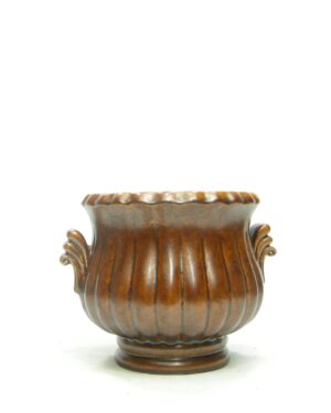 1543 - vintage bloempot West Germany 912-14 bruin