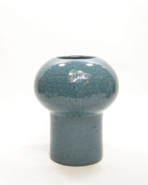 1587 – vintage vaas gespikkeld blauw