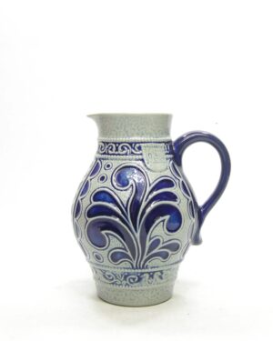 1597 – vintage pitcher Marzi & Remy 3320-05 blauw – grijs