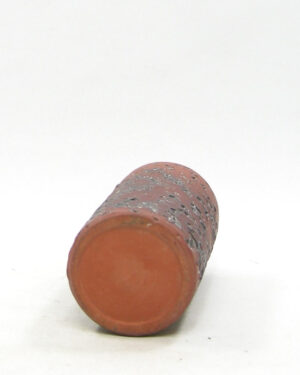 1629 – vintage vaasje berkenbast cilinder bruin-zwart