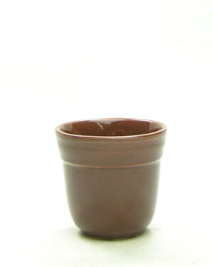 1695 – vintage mini bloempotje bruin
