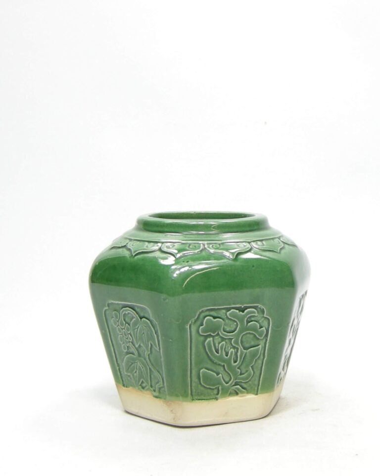 1755 – vintage gember potje groen