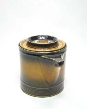 1756 – vintage theepot Erin Stone Brendan made in Arklow Ireland bruin – zwart