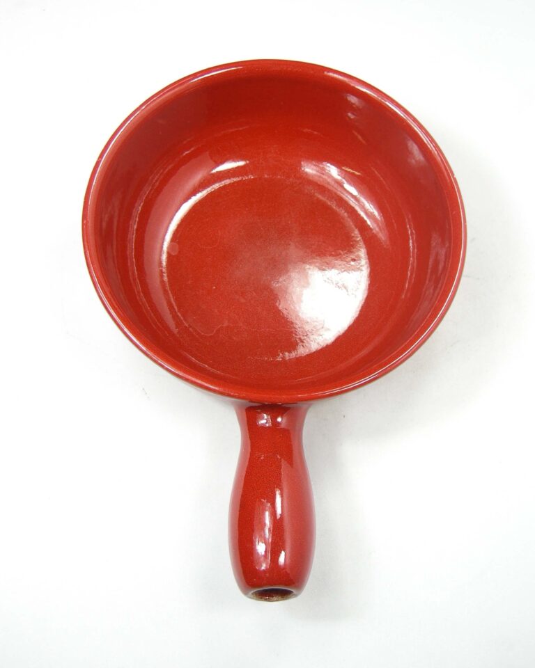 1760 – Keramische fonduepan LANDERT 22 rood jaren 60
