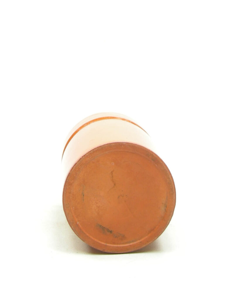 1778 – vintage bloempot cilinder oranje