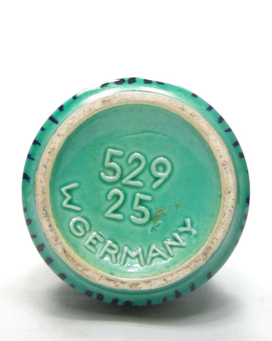 1794 - vintage vaas Scheurich 529 - 25 groen - blauw - wit
