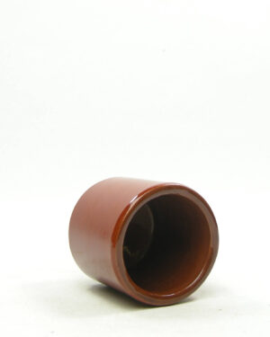1810 – vintage bloempotje cilinder bruin