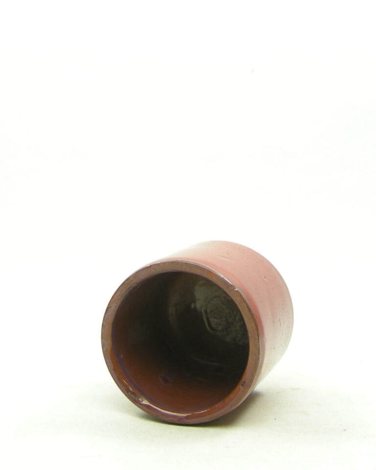 1818 – vintage bloempotje cilinder rood