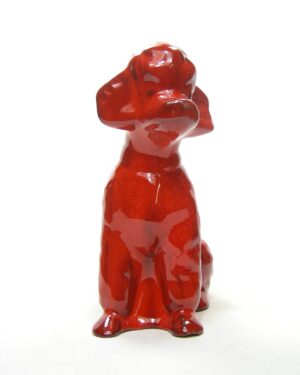 1867 – vintage beeldje hond rood