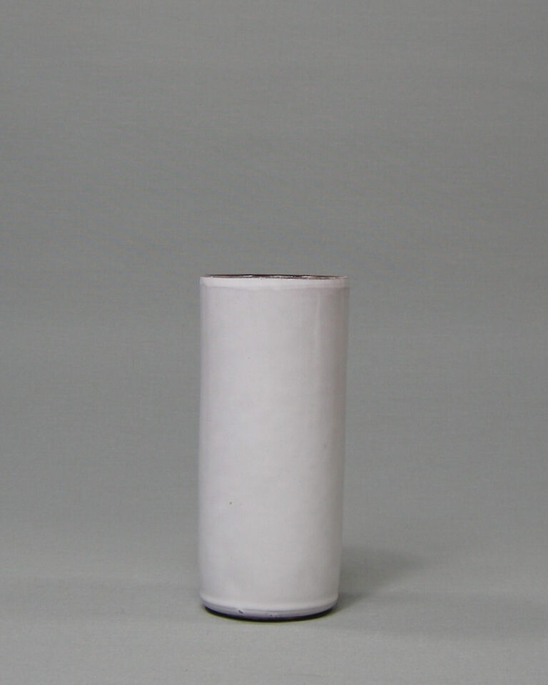 1889 – vintage bloempotje – vaasje cilinder wit