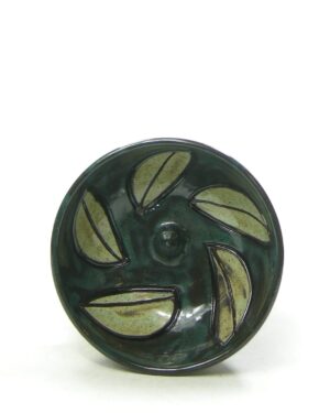 1906 – vintage kandelaar handwerk groen – zwart – bruin