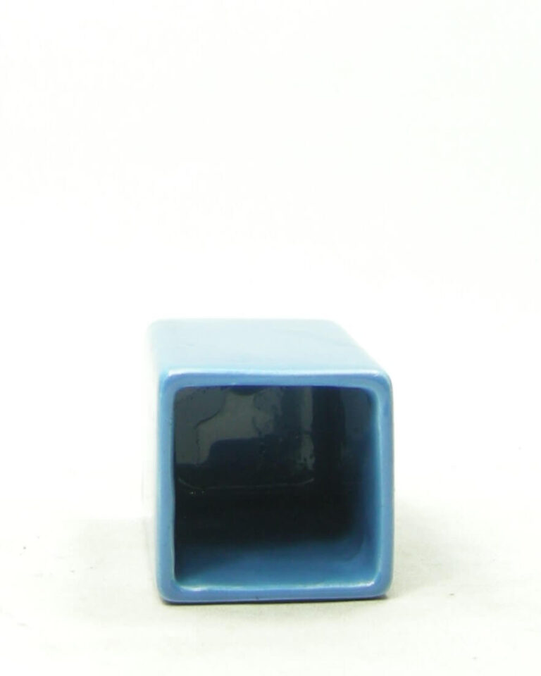 2005 – vintage vaasje vierkant blauw