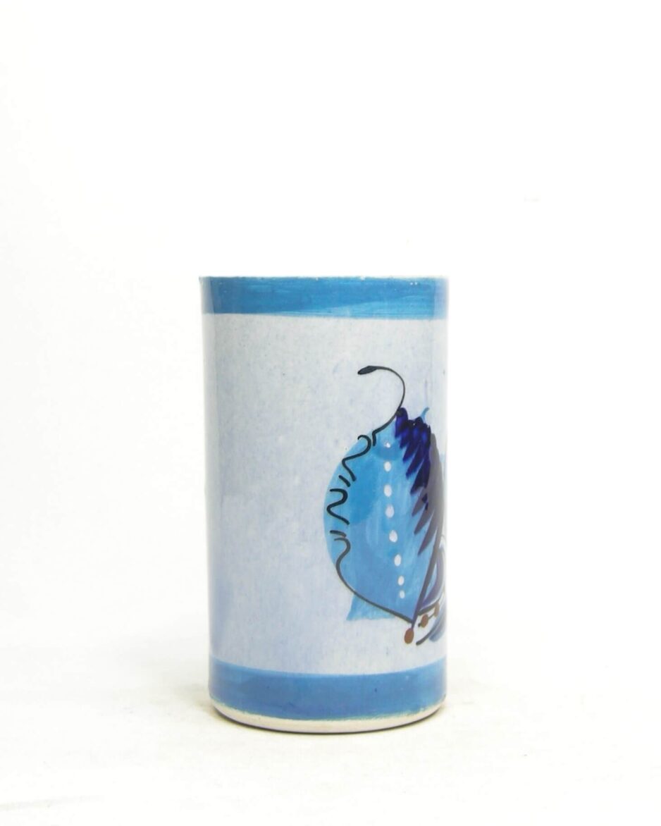 2144 - vintage bloempotje - vaasje vogel Capriool keramiek