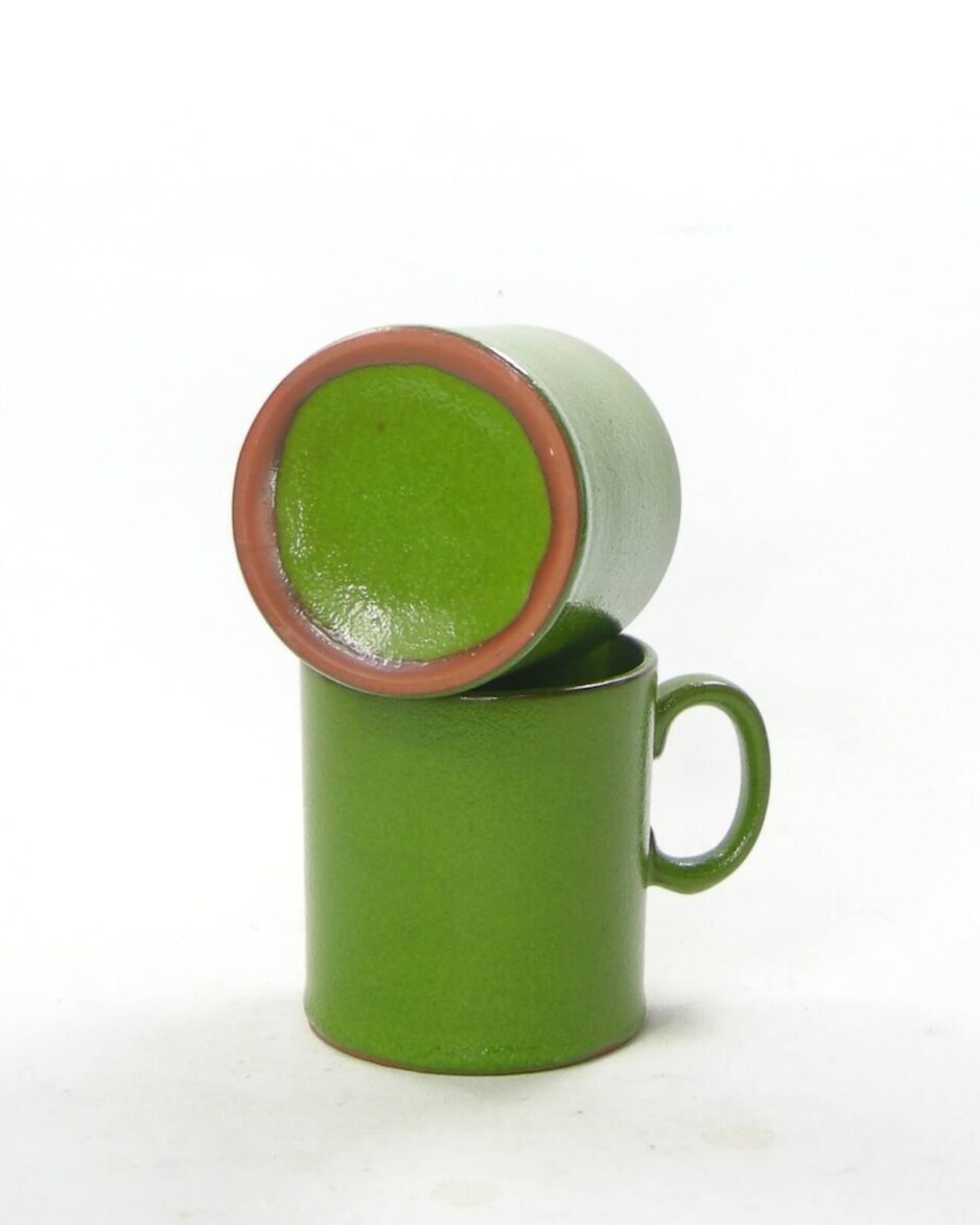 2511 - vintage beker retro groen