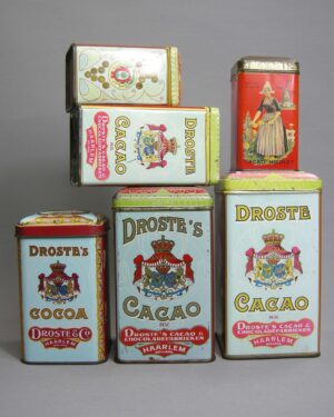 2655-2656-2657-2658-2659- vintage Blikken Droste Cacao