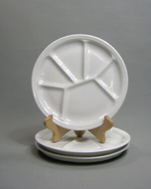 2675 - vintage gourmetbord-fonduebord wit