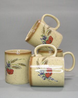 2778 - vintage beker klaproos Mit Linea Schoner Schenken